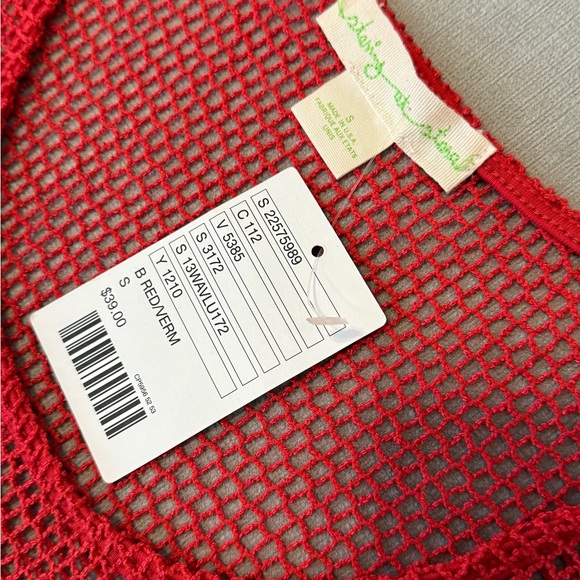 Staring at Stars Red Mesh Crop Top - Size S - NWT - Picture 5 of 12